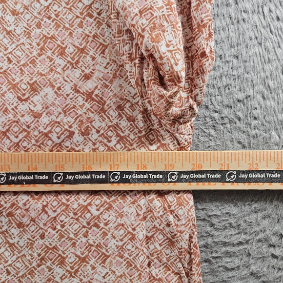 NEW Savanna Jane Top‎ Blouse Women Small Embroidered Bell Sleeve Multicolor Boho - Picture 8 of 10